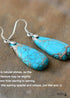 Boho Earrings, Dangle Earrings, Blue Imperial Jasper